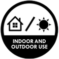 Indoor and outdoor use